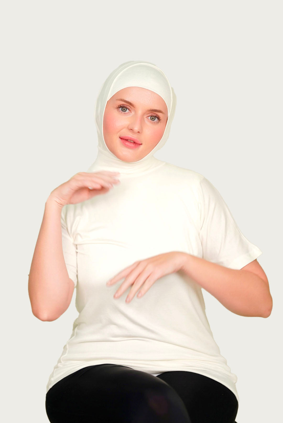 سيت : حجاب قطعتين مع هاينك ربع