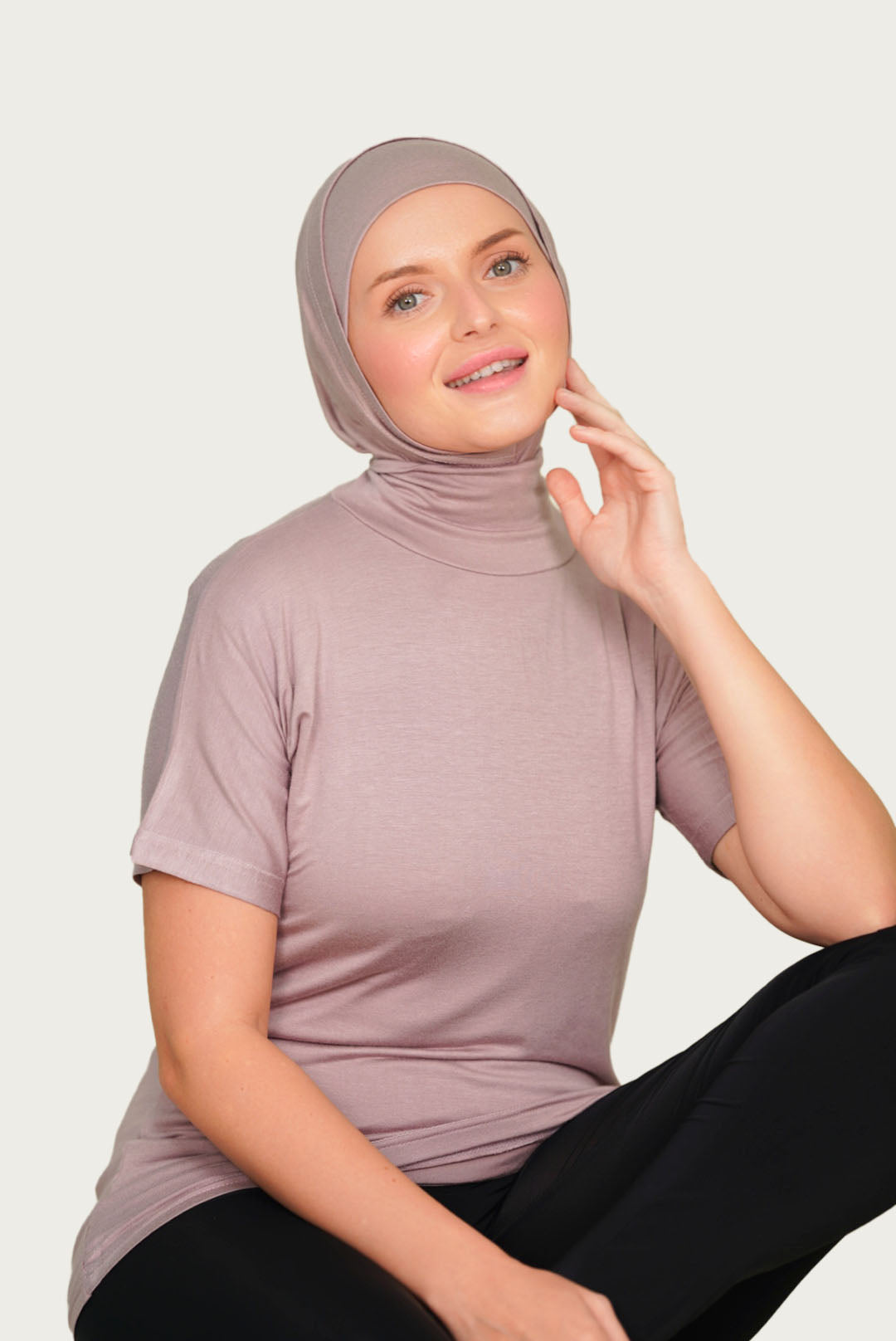 سيت : حجاب قطعتين مع هاينك ربع