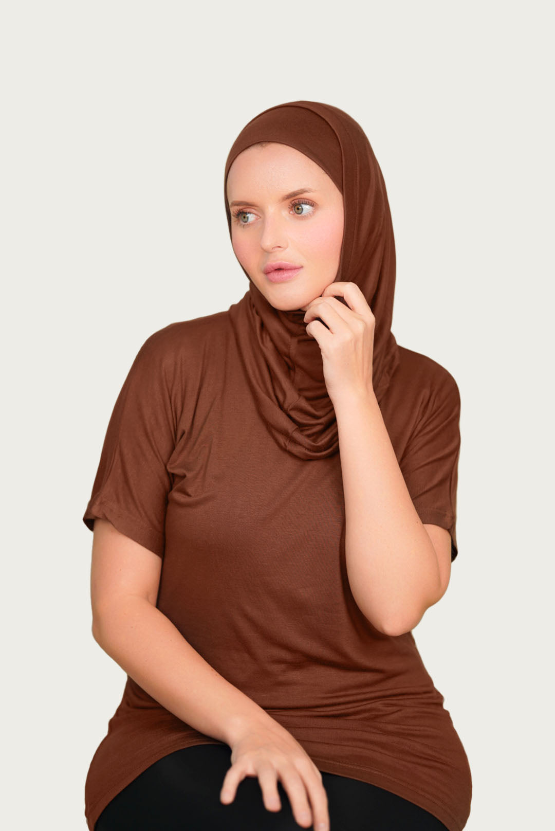 سيت : حجاب قطعتين مع هاينك ربع